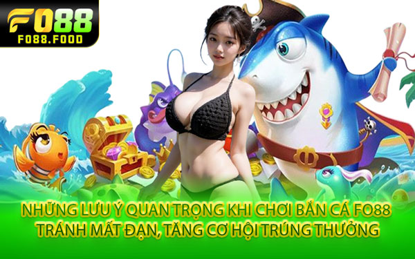 Những Lưu Ý Quan Trọng Khi Chơi Bắn Cá Fo88 – Tránh Mất Đạn, Tăng Cơ Hội Trúng Thưởng